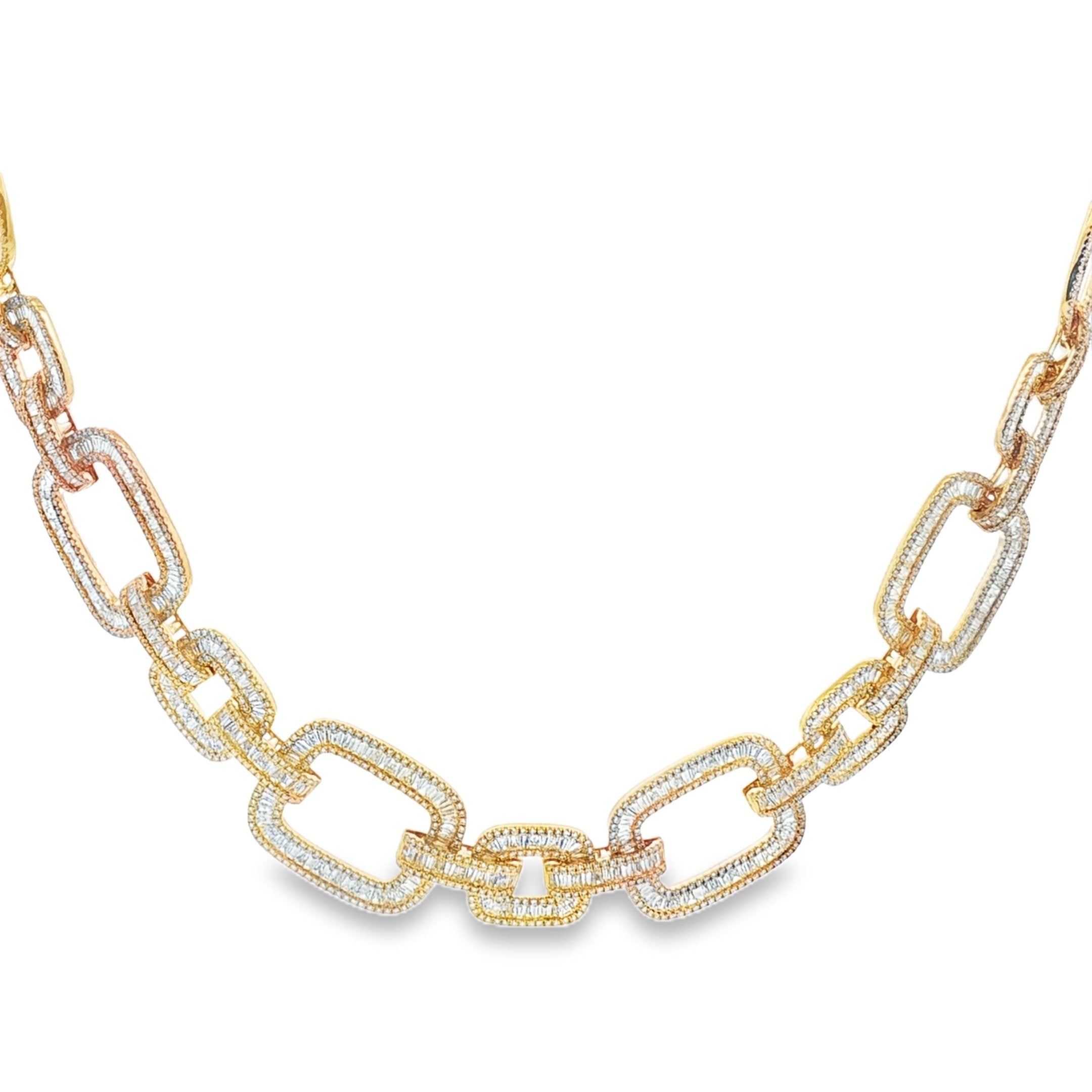 18kt Yellow Gold Diamond Necklace