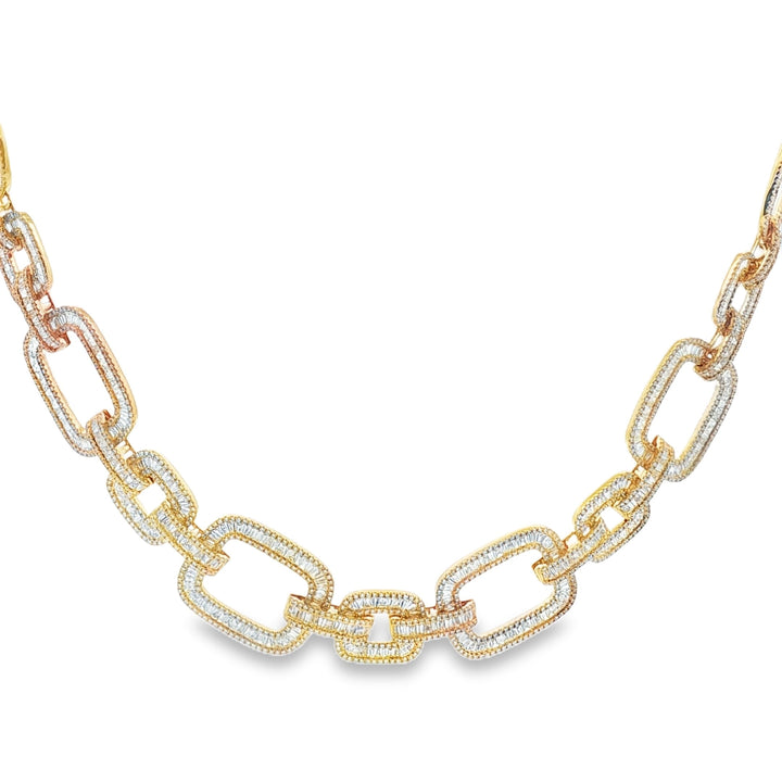 18kt Yellow Gold Diamond Necklace