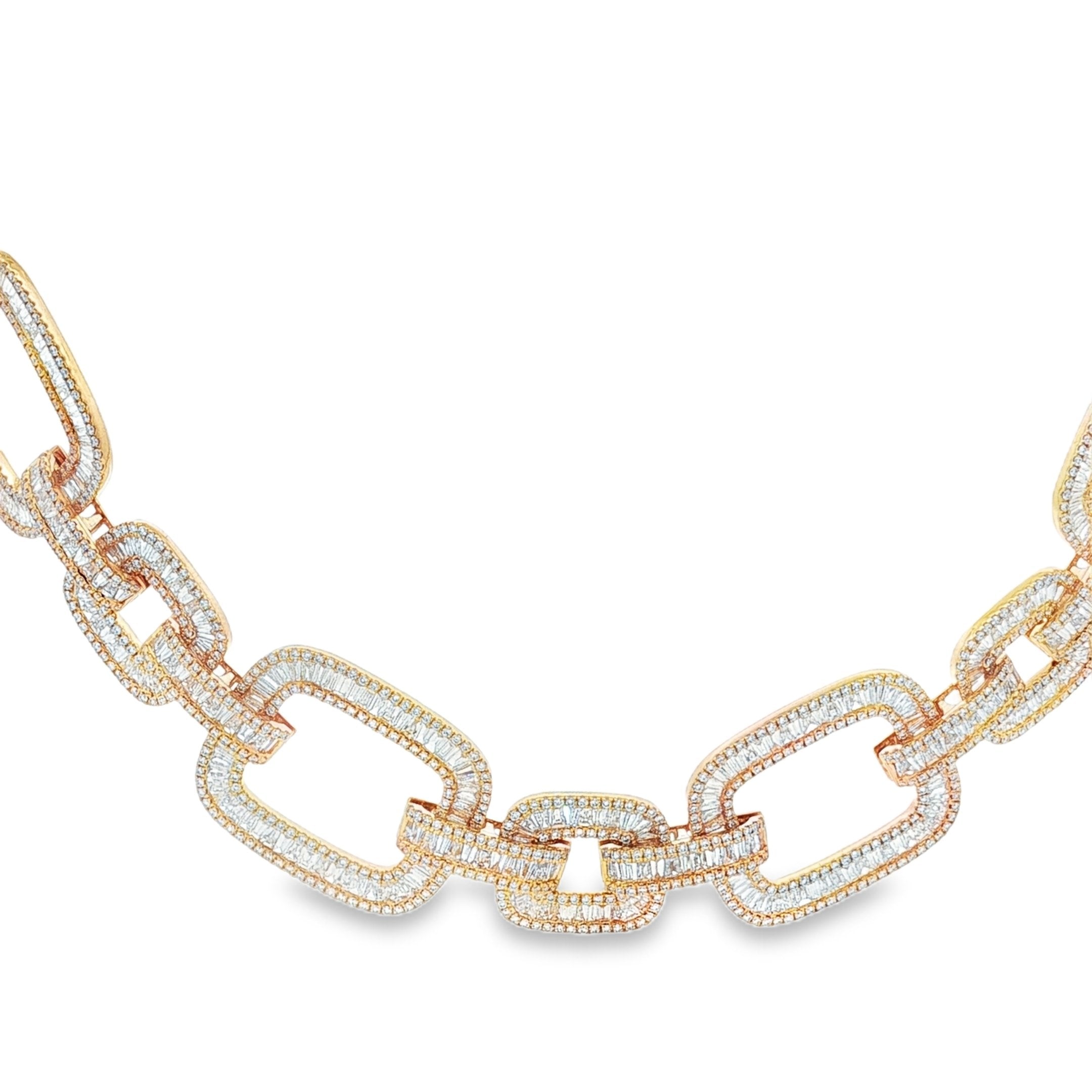 18kt Yellow Gold Diamond Necklace