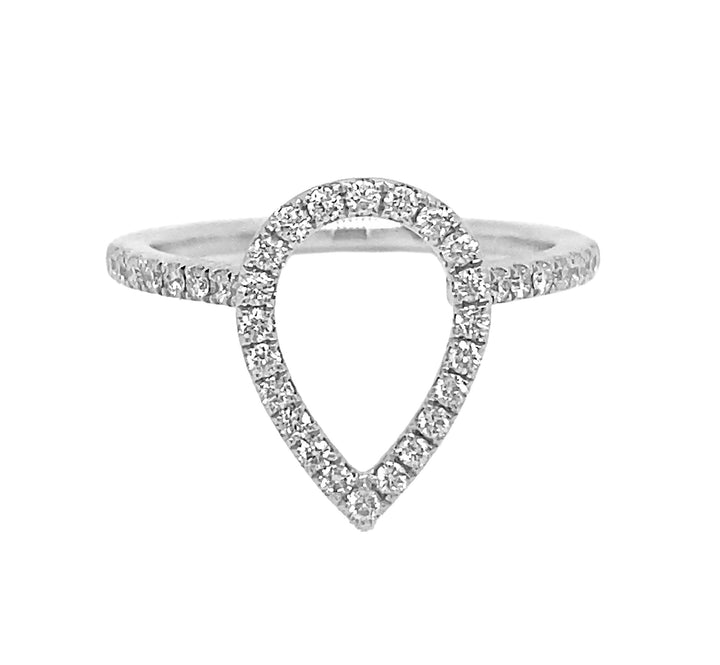 18kt White Gold Diamond Semi Mount