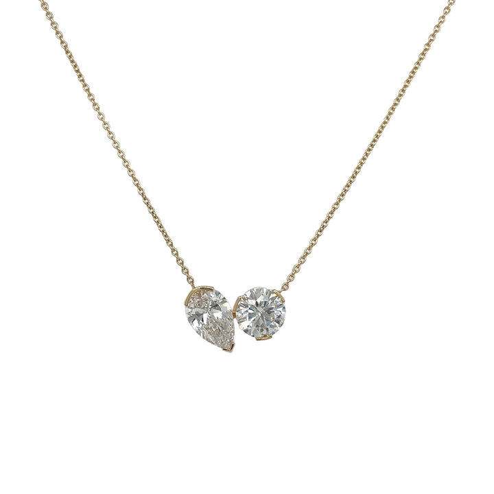 14kt Yellow Gold Lab Diamond Pendant