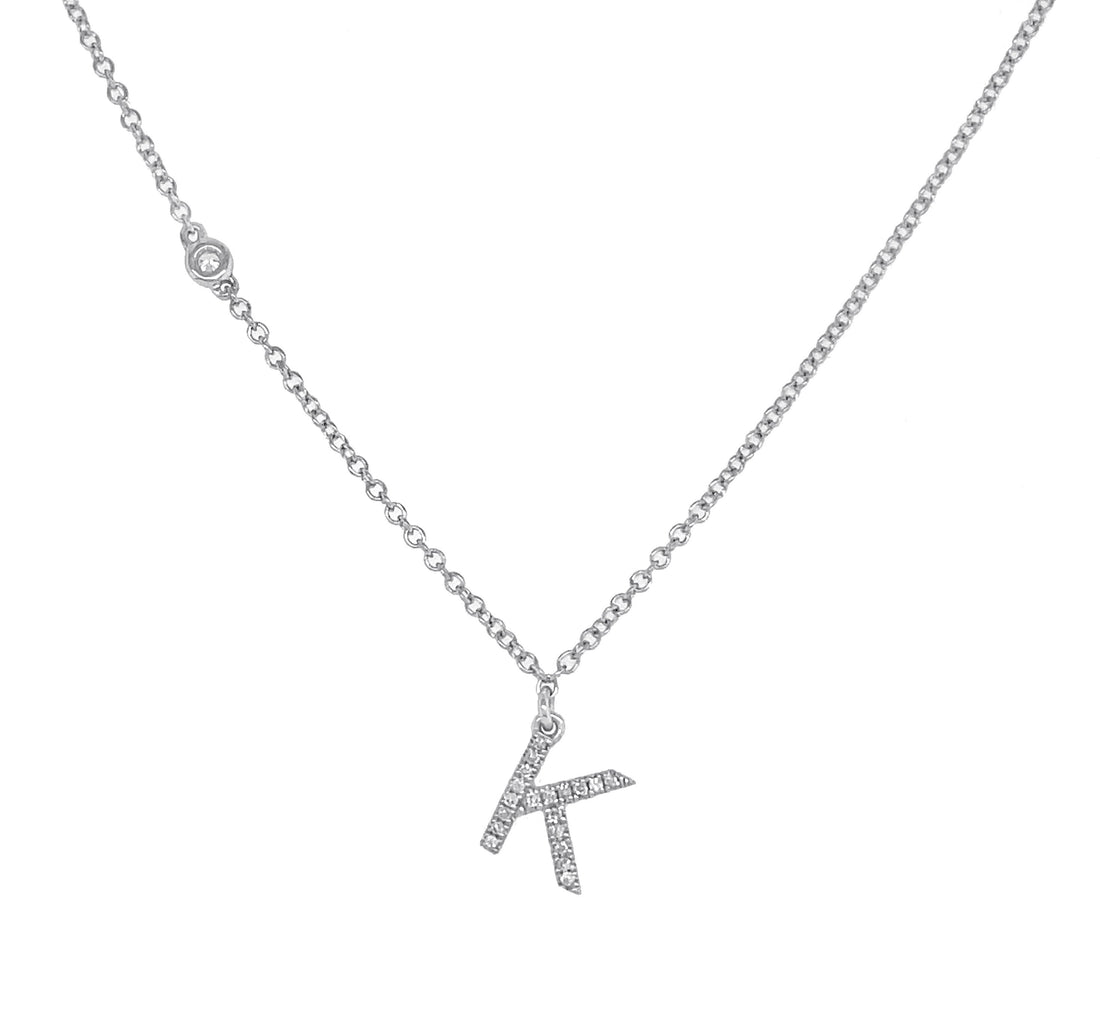 14kt White Gold Diamond Pendant