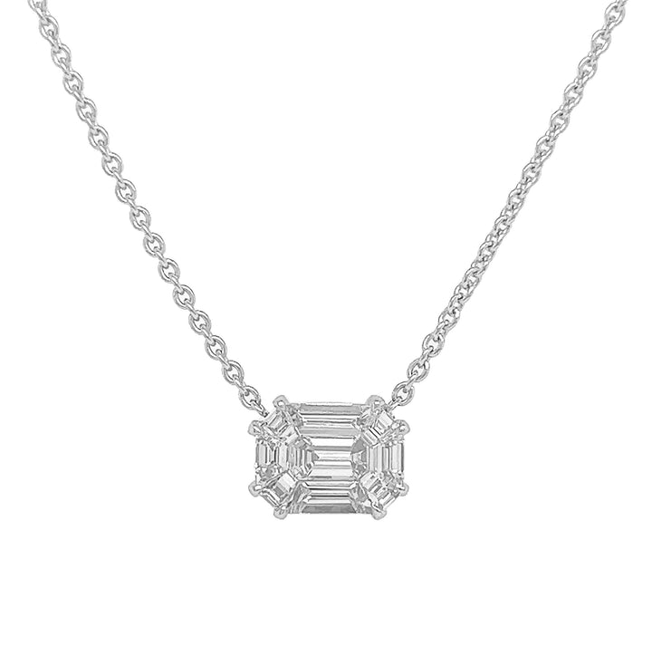 18kt White Gold Diamond Pendant