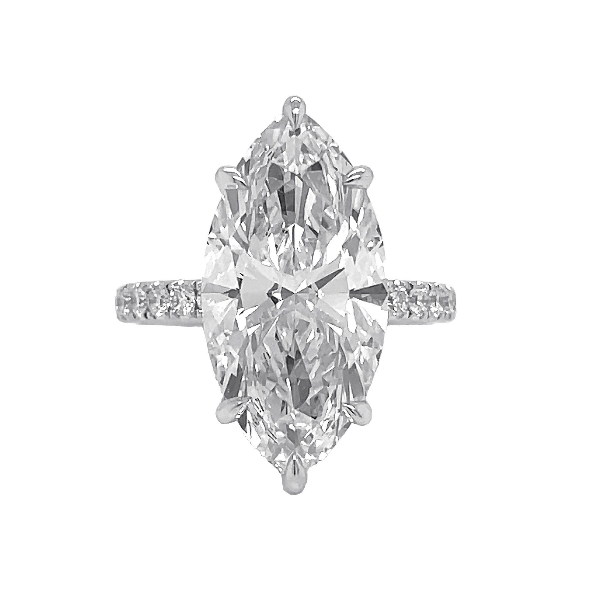 14kt White Gold Lab Diamond Ring