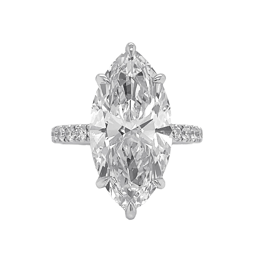 14kt White Gold Lab Diamond Ring