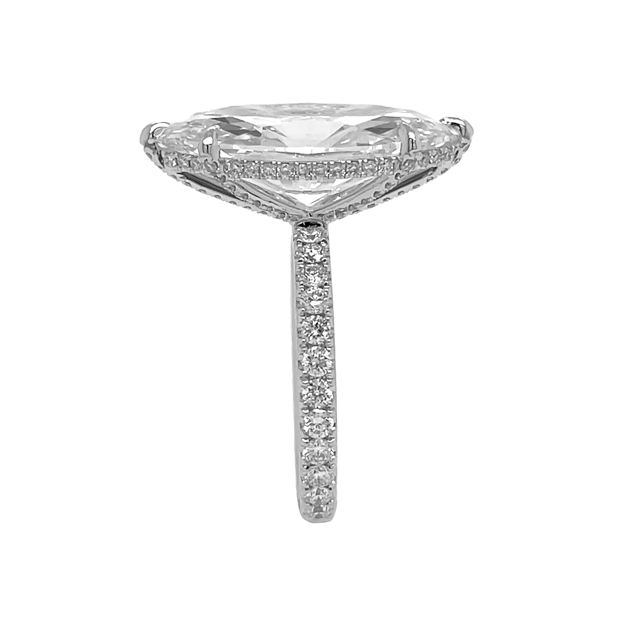 14kt White Gold Lab Diamond Ring