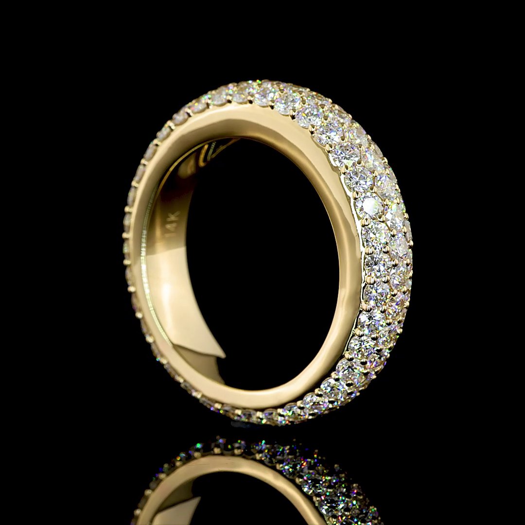 14kt Yellow Gold Lab Diamond Band