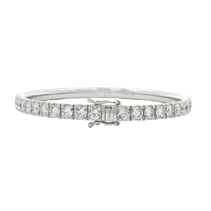18kt White Gold Diamond Bangle