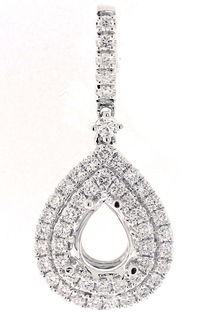 18kt White Gold Diamond Pendant Mounting