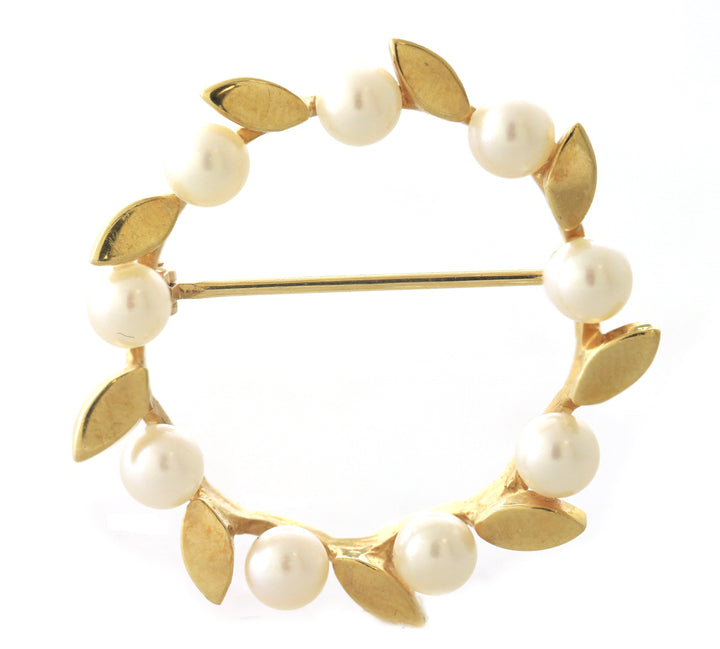 14kt Yellow Gold Pearl Pendant/Pin