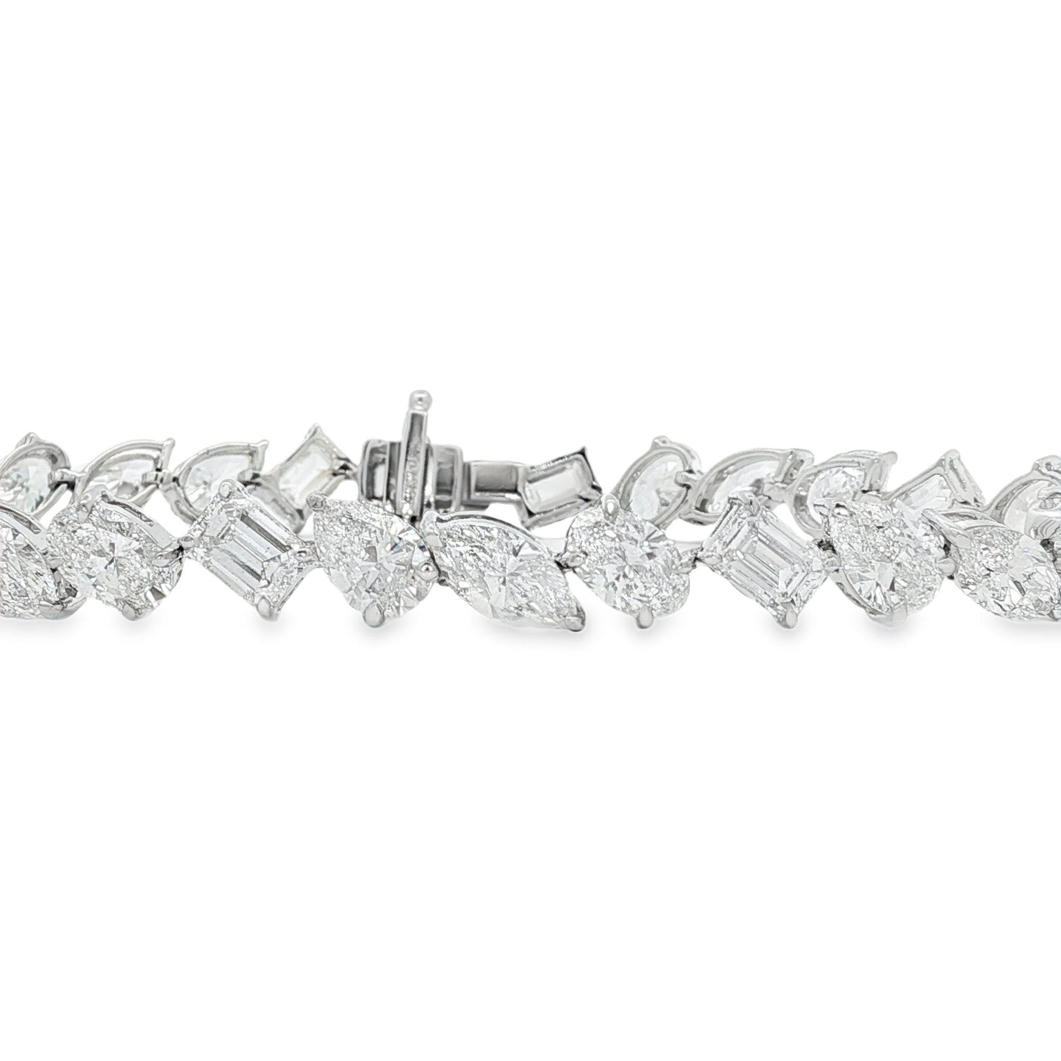 14kt White Gold Lab Diamond Bracelet