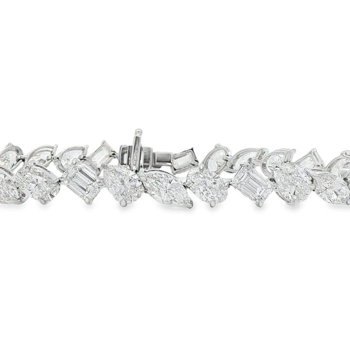14kt White Gold Lab Diamond Bracelet