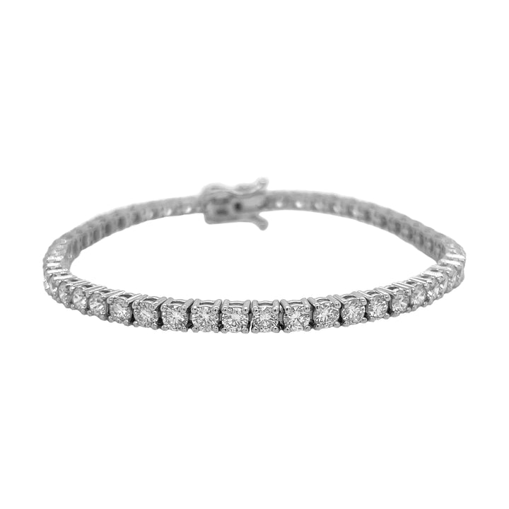 18kt White Gold Lab Diamond Tennis Bracelet