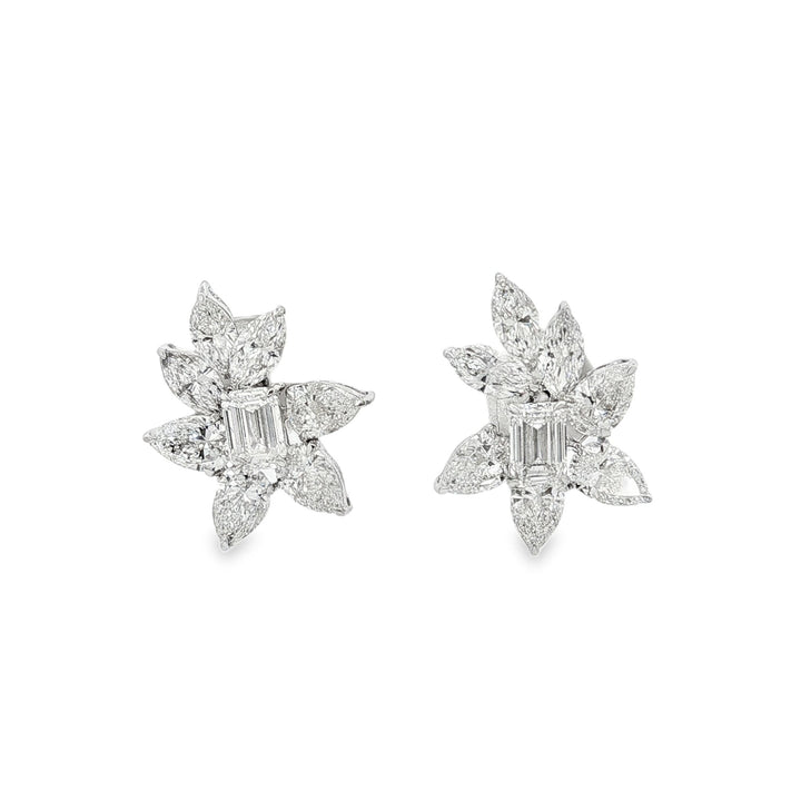 14kt White Gold Lab Diamond Earrings