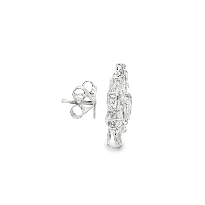 14kt White Gold Lab Diamond Earrings