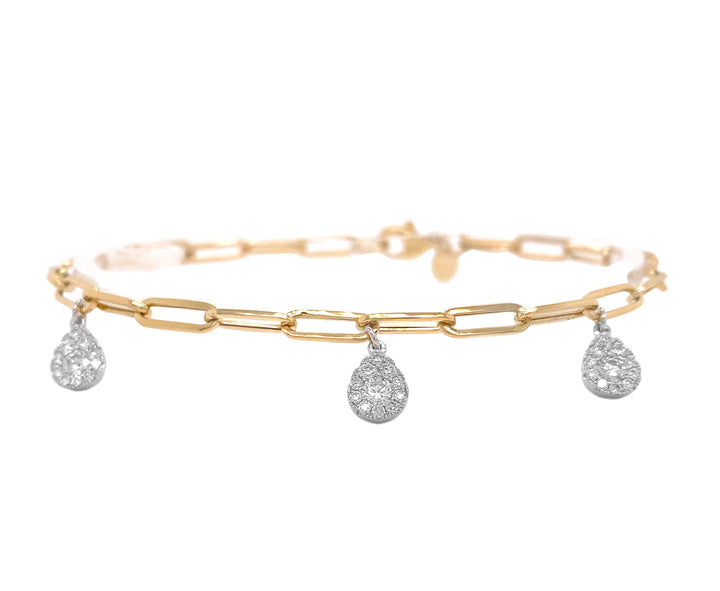 18kt Yellow Gold Diamond Bracelet