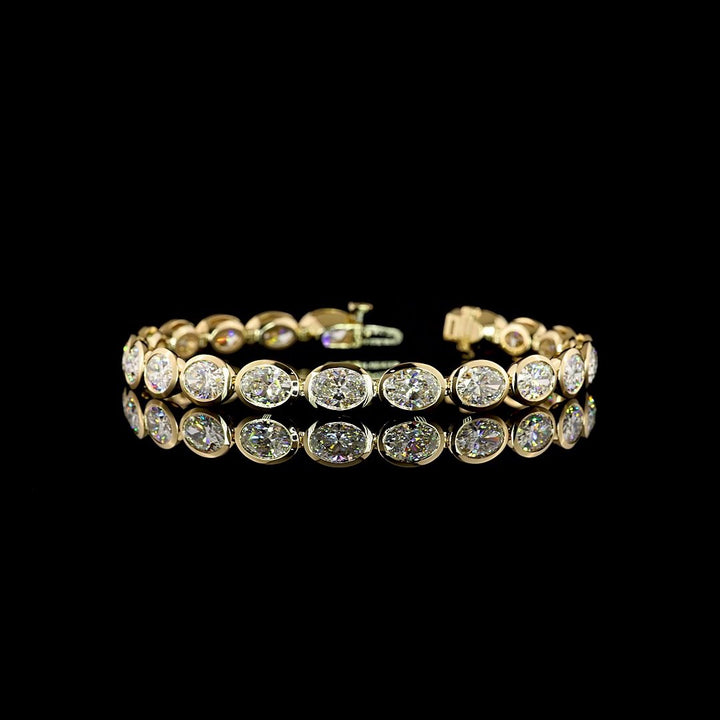 14kt Yellow Gold Lab Diamond Tennis Bracelet