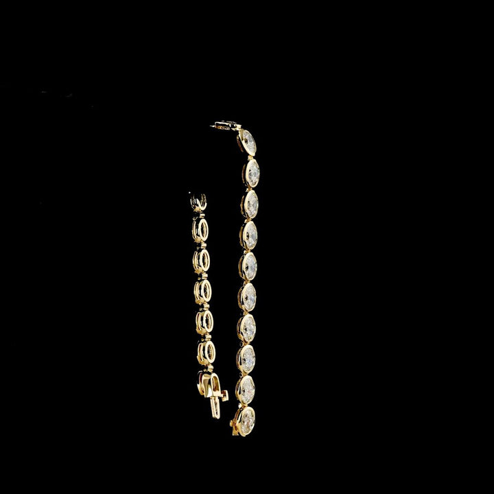 14kt Yellow Gold Lab Diamond Tennis Bracelet