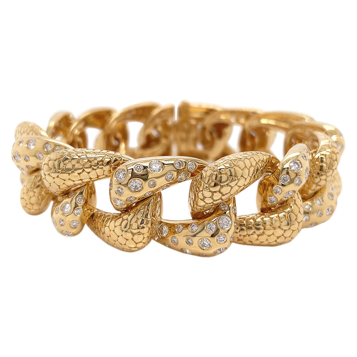 18kt Yellow Gold Diamond Bracelet