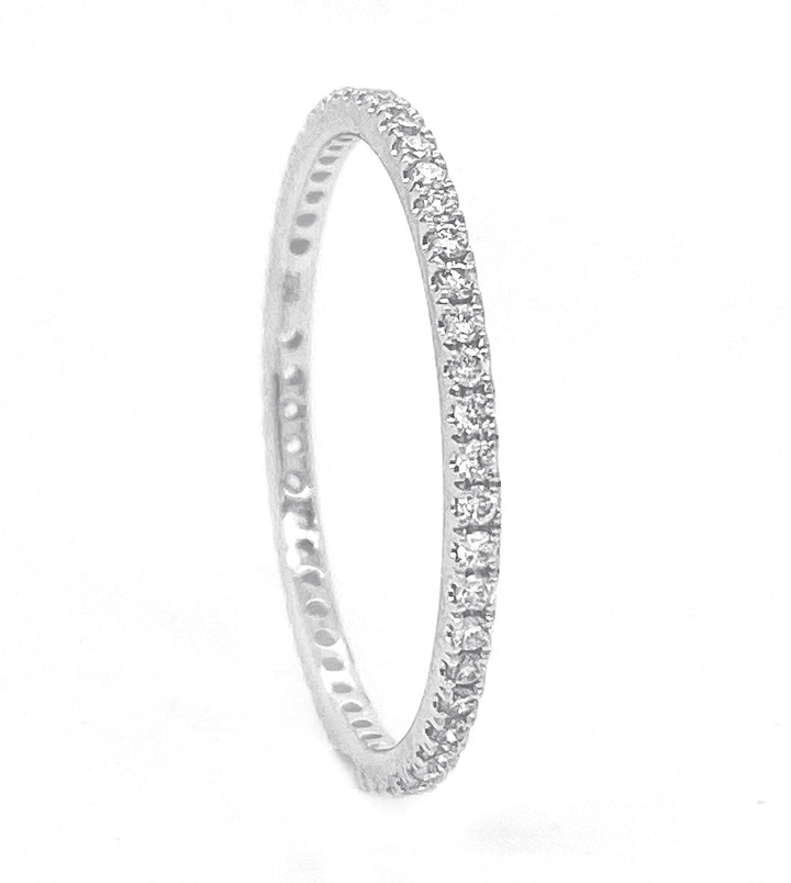 18kt White Gold Diamond Band