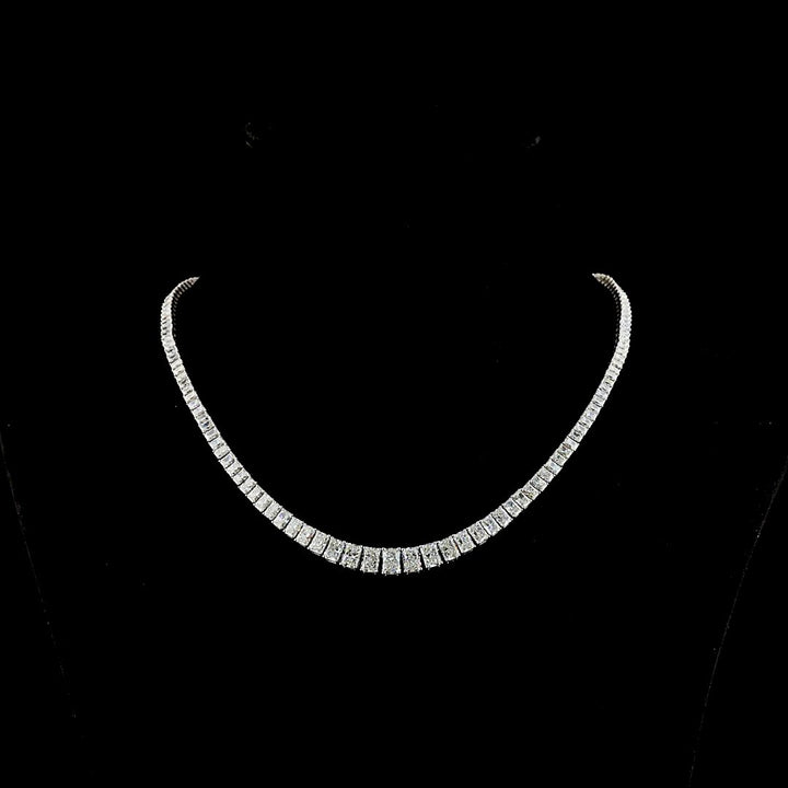 14kt White Gold Lab Diamond Tennis Necklace