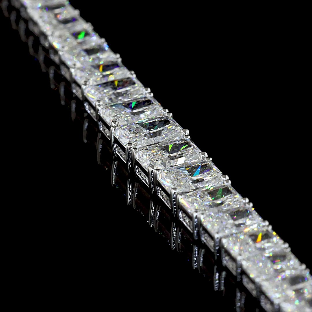14kt White Gold Lab Diamond Tennis Necklace