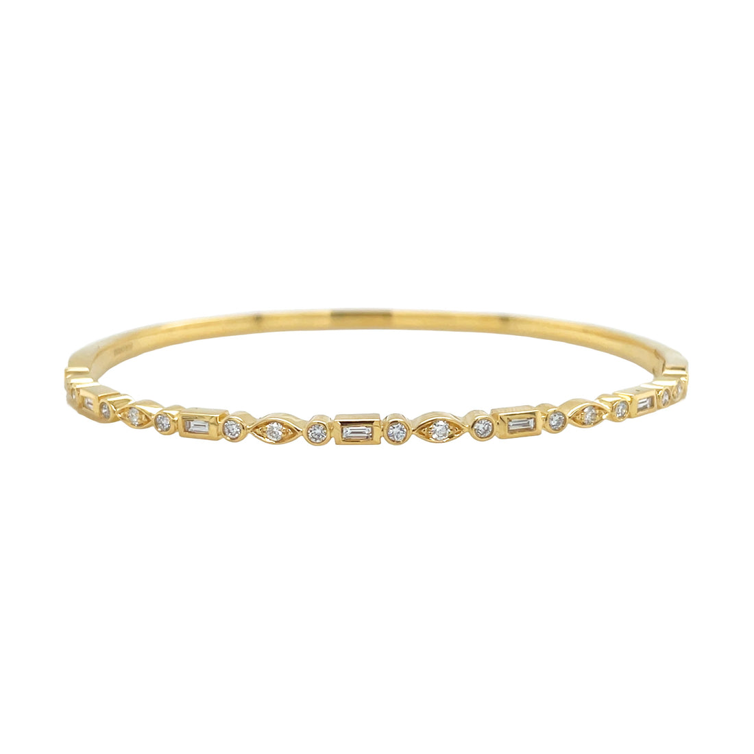 18kt Yellow Gold Diamond Bangle