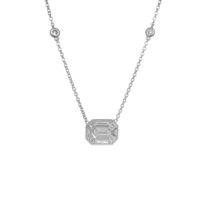 18kt White Gold Diamond Pendant