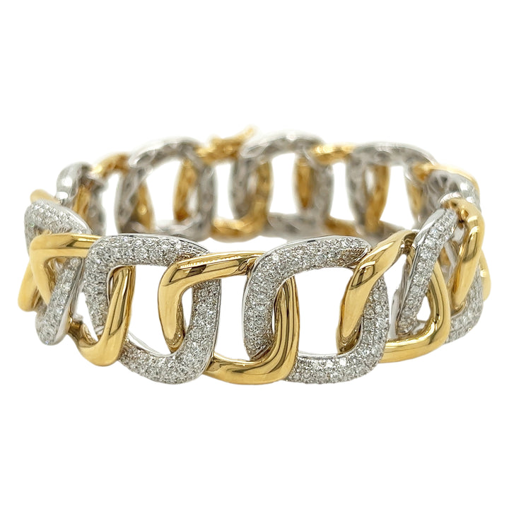 18kt Yellow Gold Diamond Bracelet
