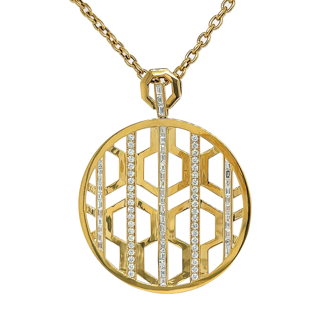 18kt Yellow Gold Diamond Pendant