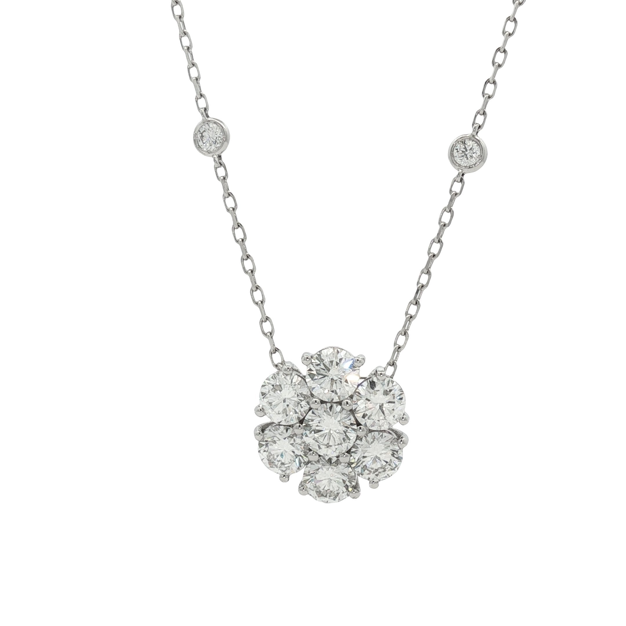 18kt White Gold Lab Diamond Pendant