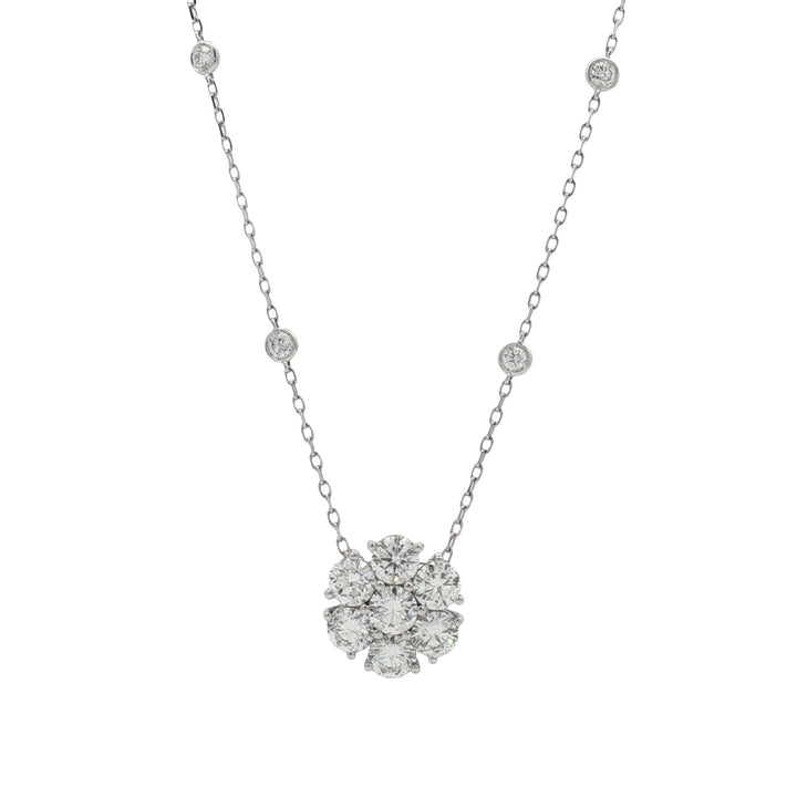 18kt White Gold Lab Diamond Pendant
