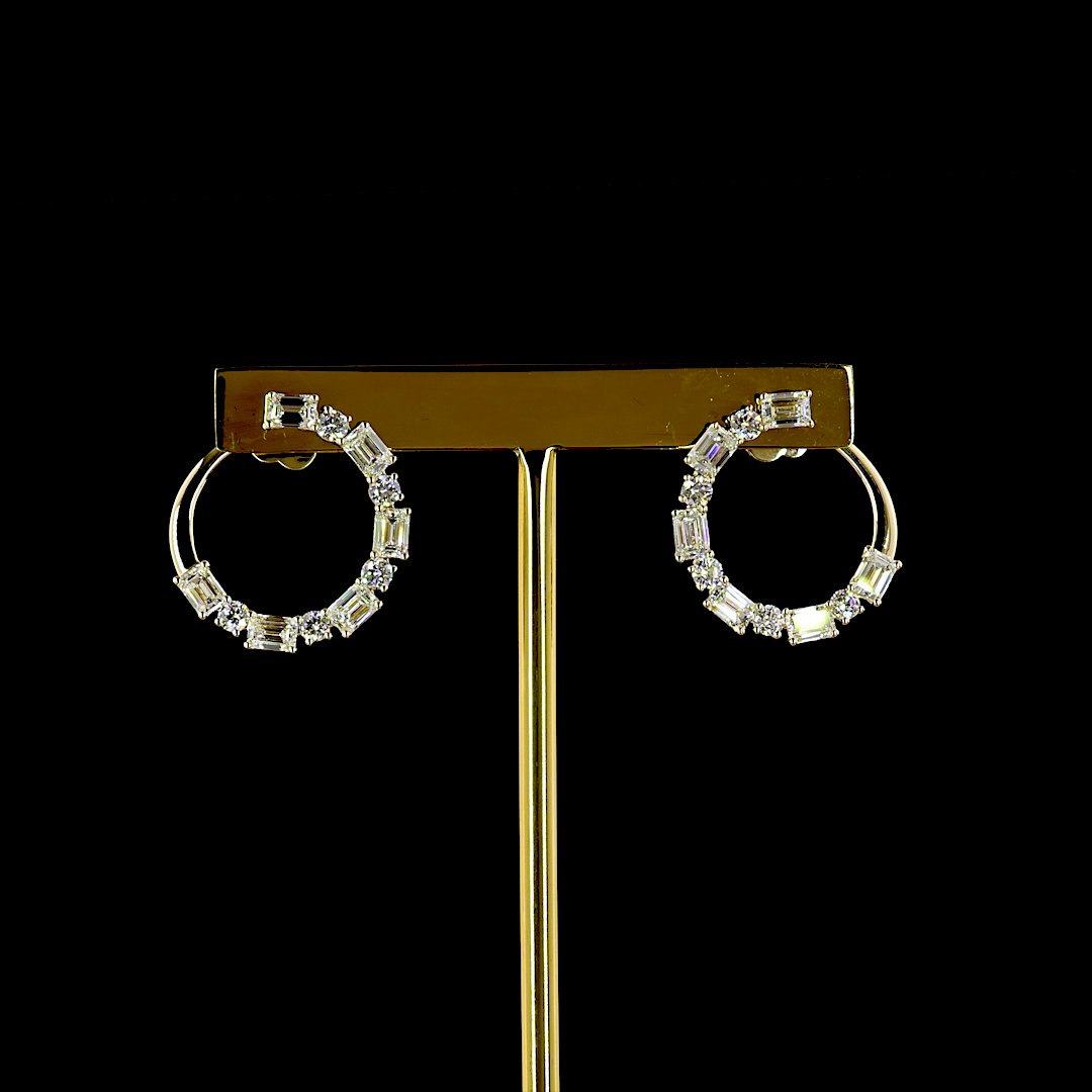 14kt Yellow Gold Lab Diamond Earrings