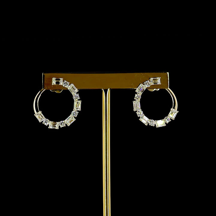 14kt Yellow Gold Lab Diamond Earrings