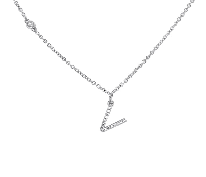 14kt White Gold Diamond Pendant
