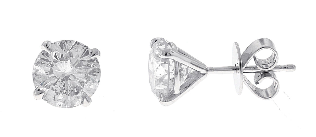 18kt White Gold Diamond Earrings
