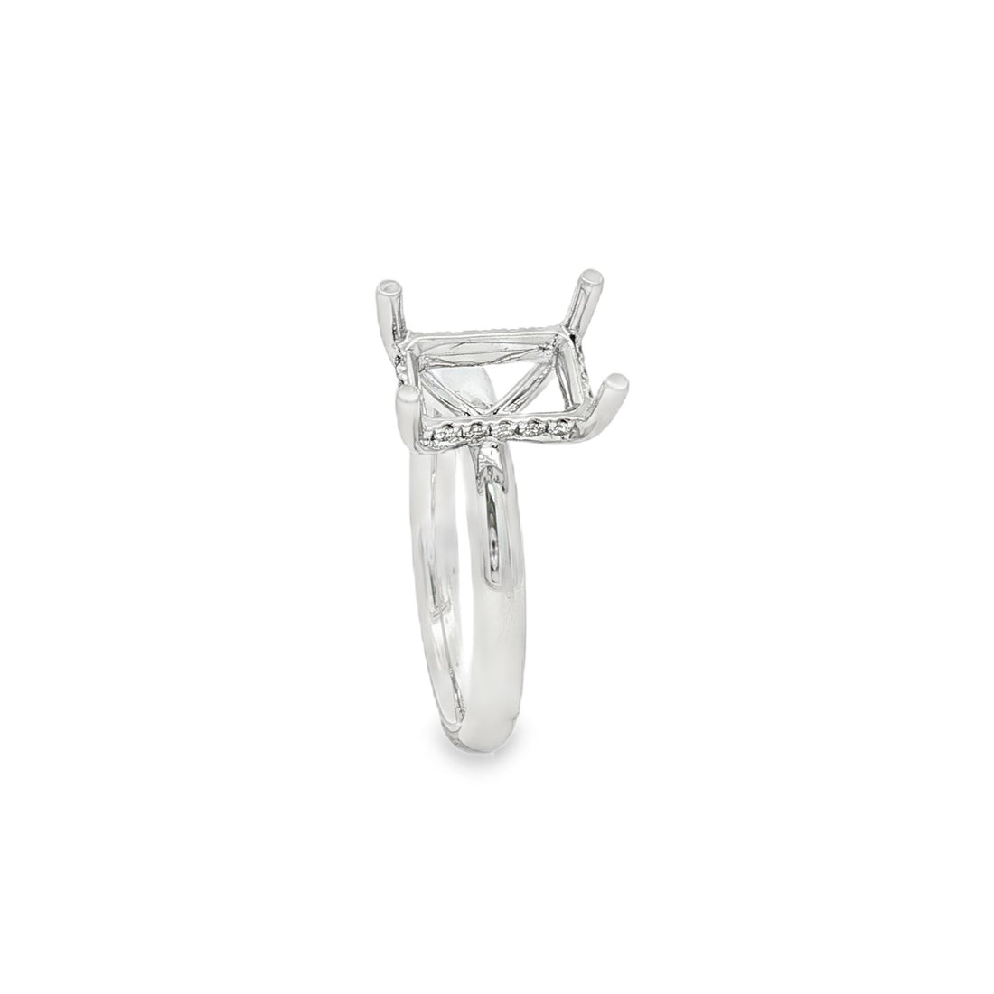 18kt White Gold Diamond Semi-Mount