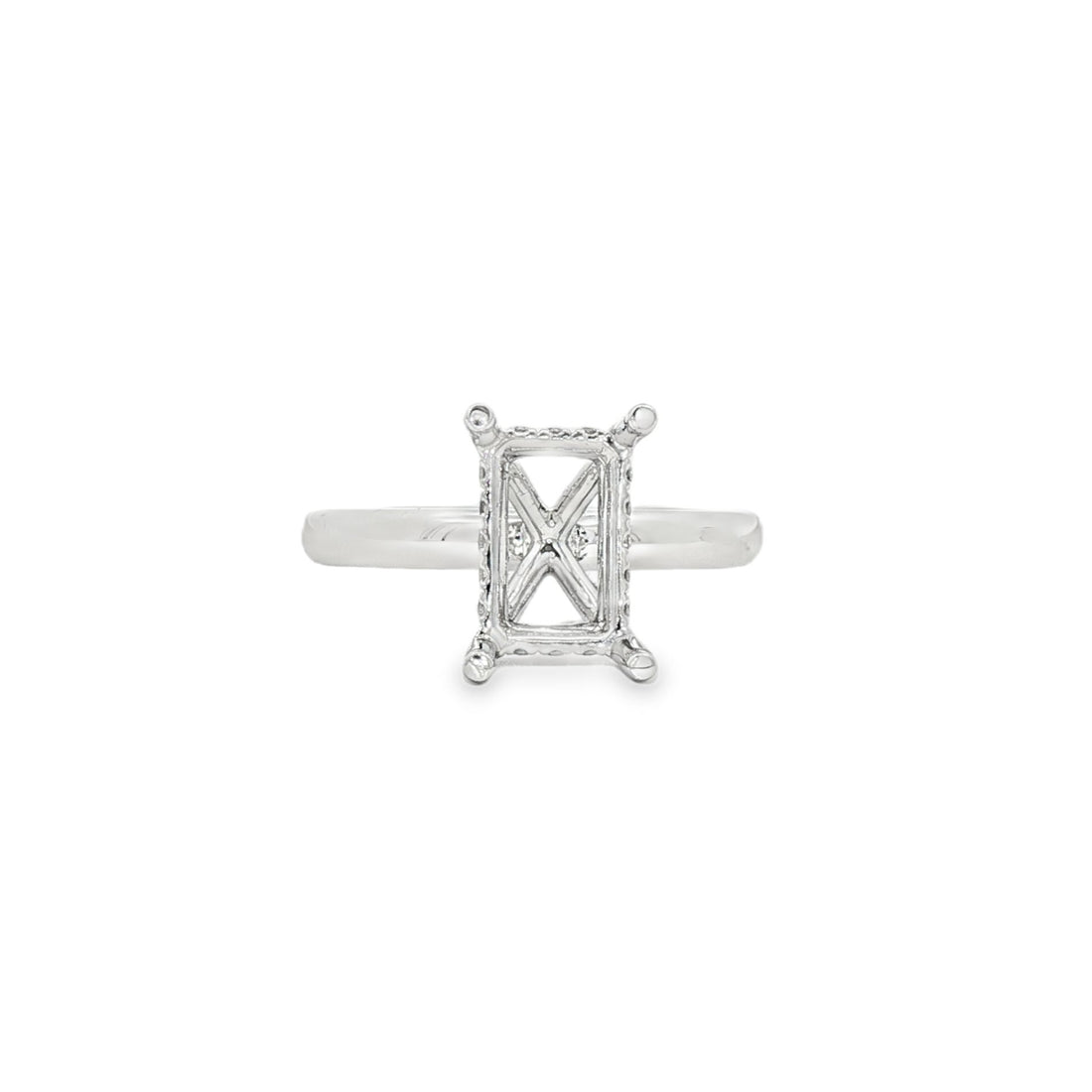 18kt White Gold Diamond Semi-Mount