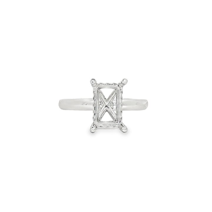 18kt White Gold Diamond Semi-Mount