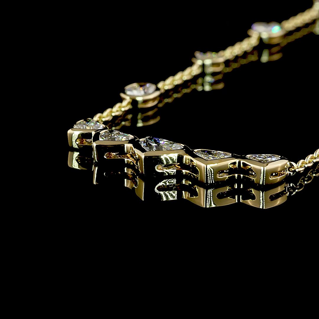 14kt Yellow Gold Lab Diamond Pendant