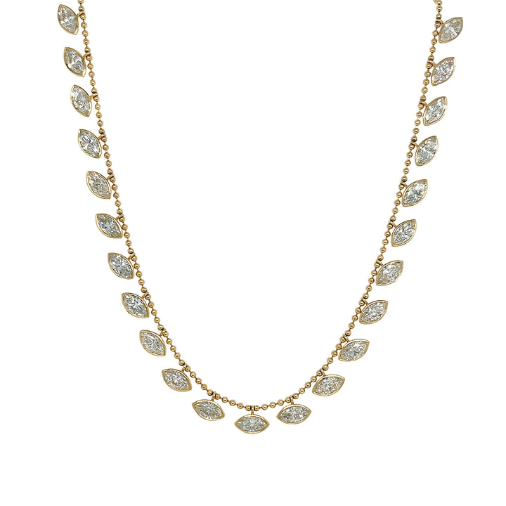 14kt Yellow Gold Lab Diamond Necklace