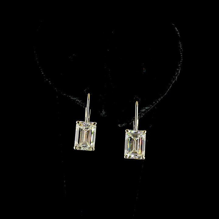 14kt Yellow Gold lab Diamond Earrings