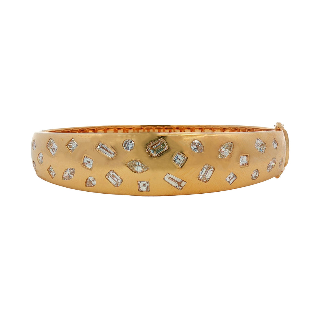 18kt Yellow Gold Diamond Bangle