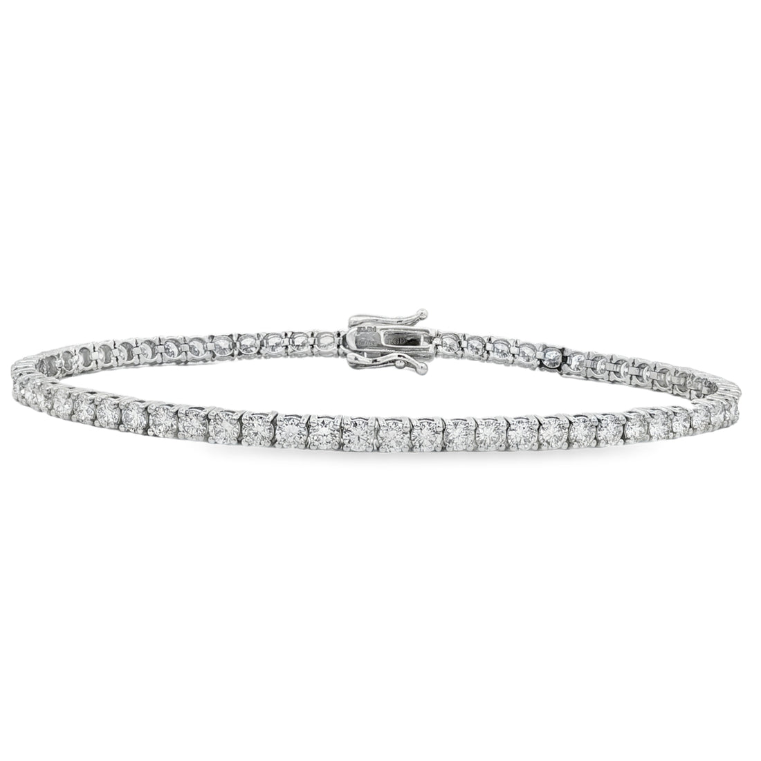 14kt White Gold Lab Diamond Tennis Bracelet