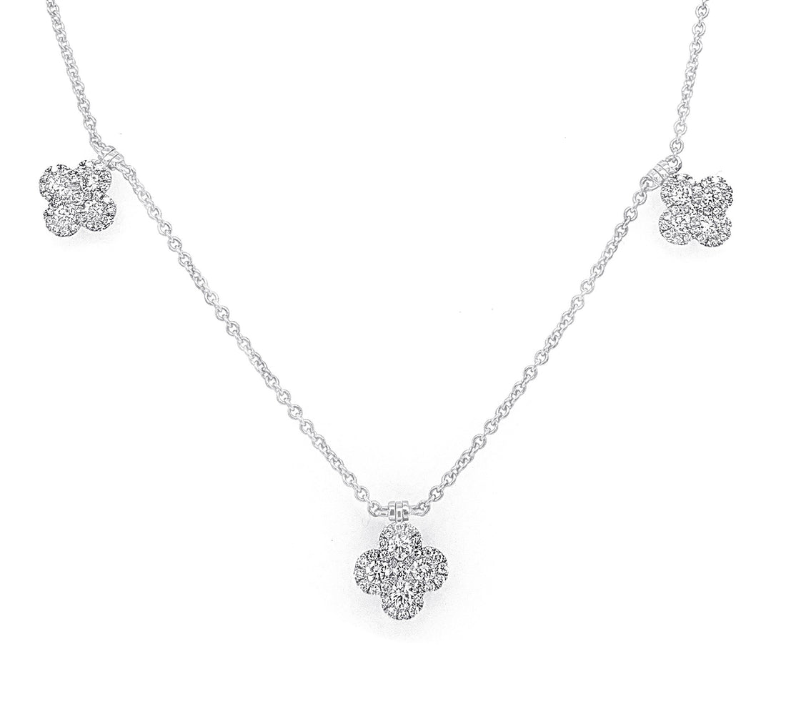 18kt White Gold Diamond Necklace
