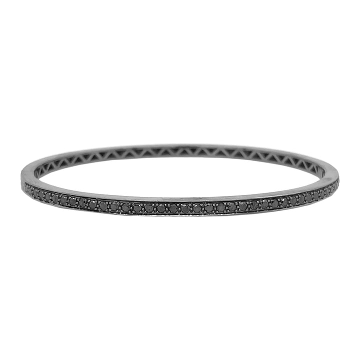 18kt Black Gold Black Diamond Bangle