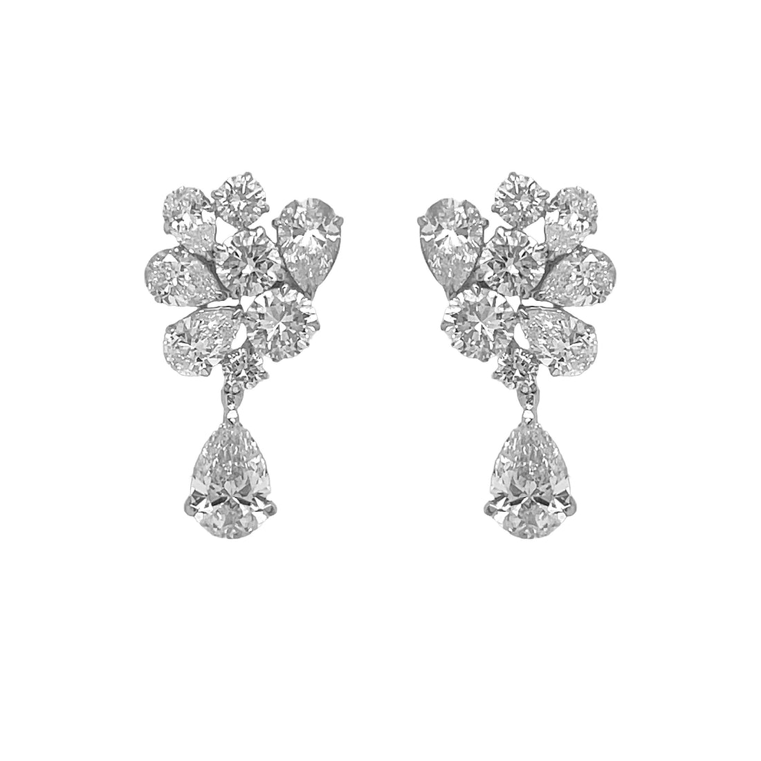 18kt White Gold Lab Diamond Earrings