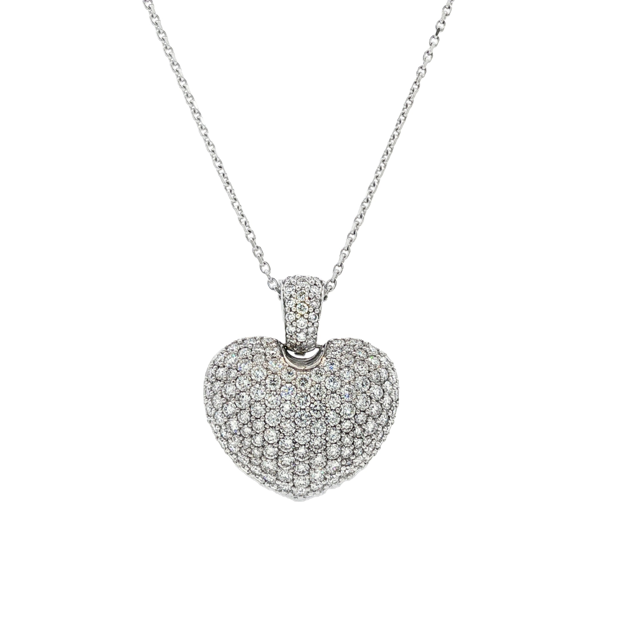 14kt White Gold Lab Diamond Pendant