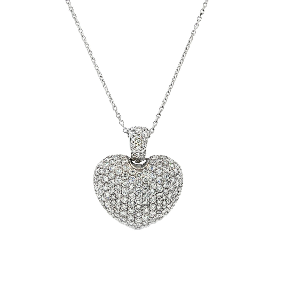 14kt White Gold Lab Diamond Pendant