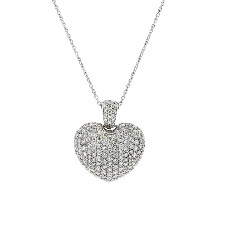 14kt White Gold Lab Diamond Pendant